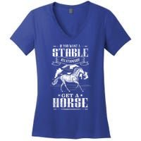 Horse Show Horseback Riding Gift Women's V-Neck T-Shirt