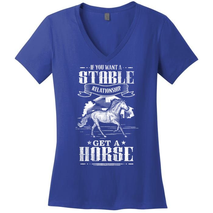 Horse Show Horseback Riding Gift Women's V-Neck T-Shirt