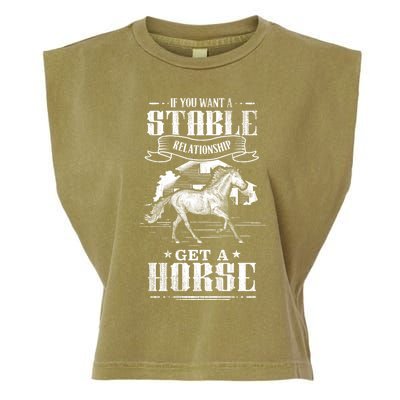 Horse Show Horseback Riding Gift Garment-Dyed Women's Muscle Tee