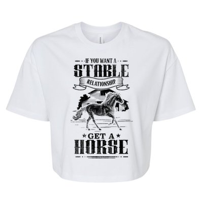 Horse Show Horseback Riding Gift Bella+Canvas Jersey Crop Tee