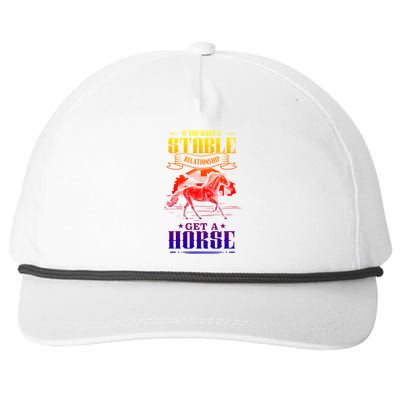 Horse Show Horseback Riding Gift Snapback Five-Panel Rope Hat