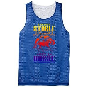 Horse Show Horseback Riding Gift Mesh Reversible Basketball Jersey Tank