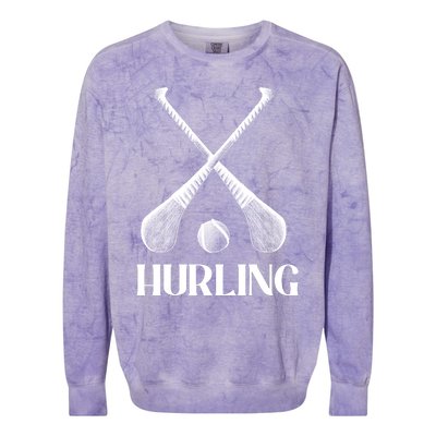 Hurling Sticks Colorblast Crewneck Sweatshirt