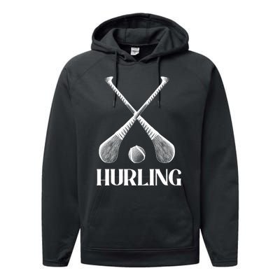 Hurling Sticks Performance Fleece Hoodie