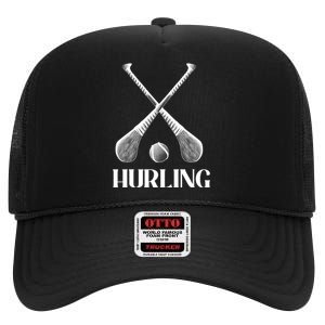 Hurling Sticks High Crown Mesh Back Trucker Hat