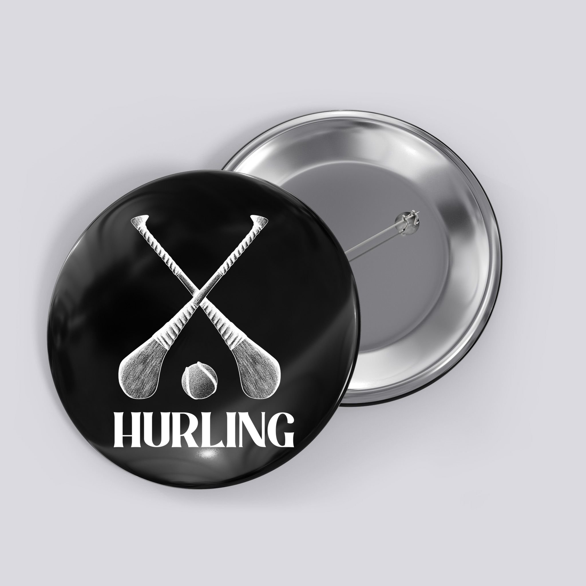 Hurling Sticks Button