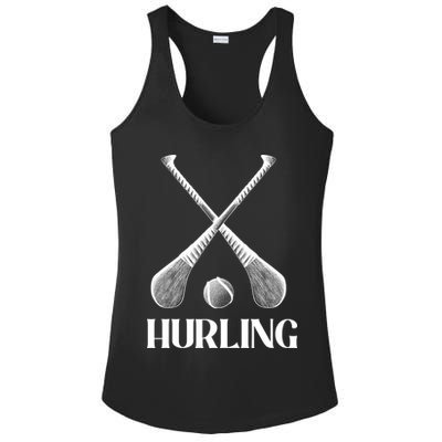 Hurling Sticks Ladies PosiCharge Competitor Racerback Tank