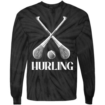 Hurling Sticks Tie-Dye Long Sleeve Shirt