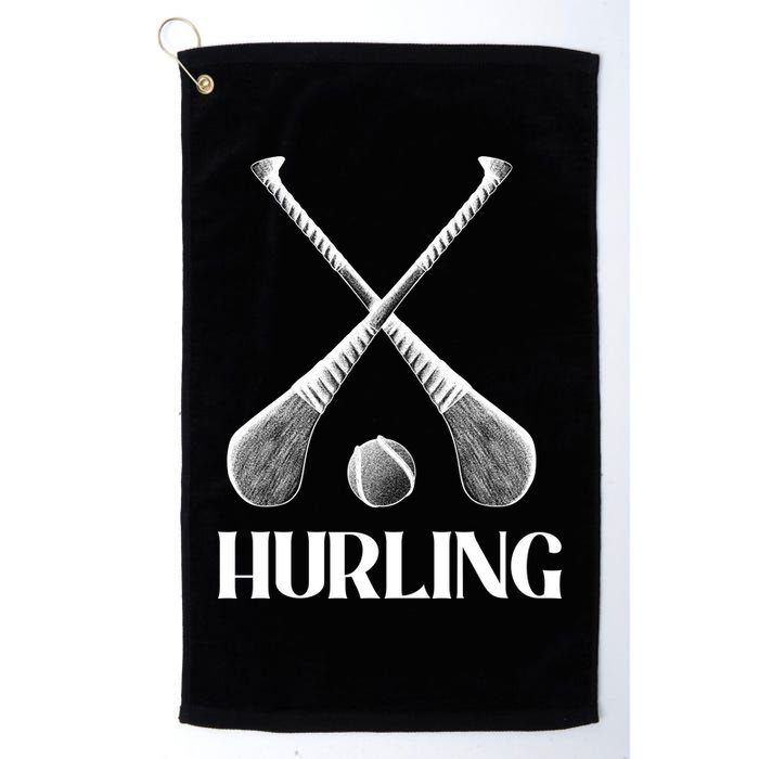 Hurling Sticks Golf Towel