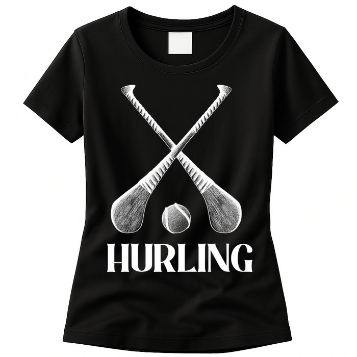 Hurling Sticks Womens T-Shirt