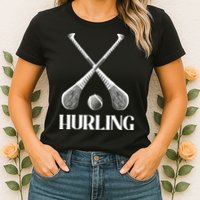 Hurling Sticks Womens T-Shirt