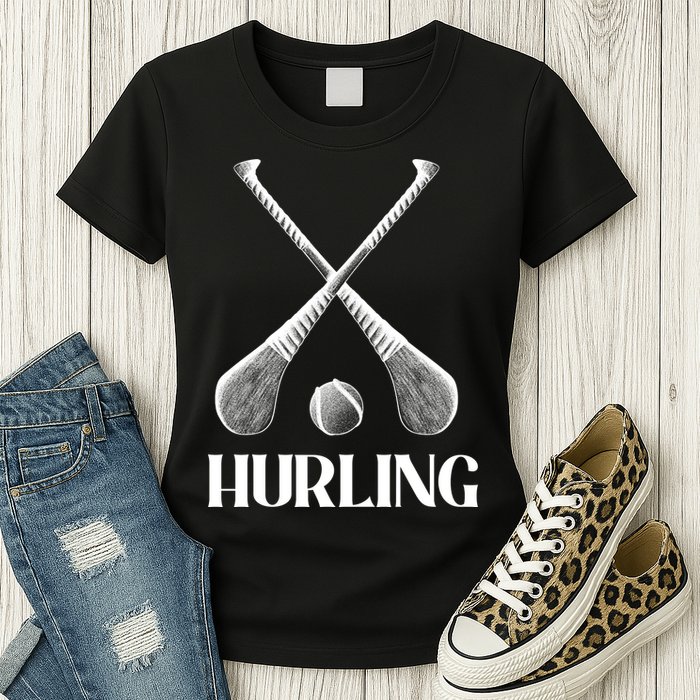 Hurling Sticks Womens T-Shirt