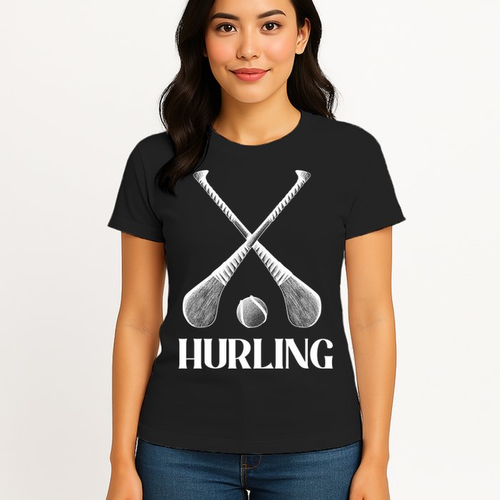Hurling Sticks Womens T-Shirt