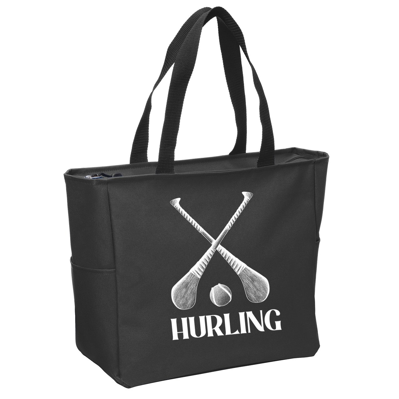 Hurling Sticks Zip Tote Bag