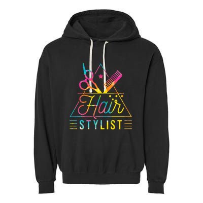 Hair Stylist Hair Stylist And Hair Styling Garment-Dyed Fleece Hoodie