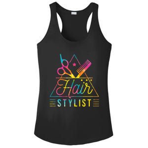 Hair Stylist Hair Stylist And Hair Styling Ladies PosiCharge Competitor Racerback Tank