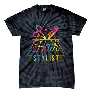 Hair Stylist Hair Stylist And Hair Styling Tie-Dye T-Shirt