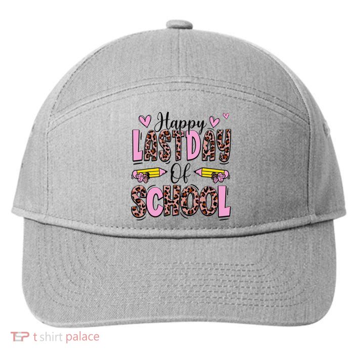 Hello Summer Happy Last Day Of School Leopard 7-Panel Snapback Hat
