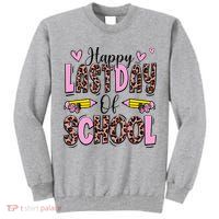 Hello Summer Happy Last Day Of School Leopard Tall Sweatshirt