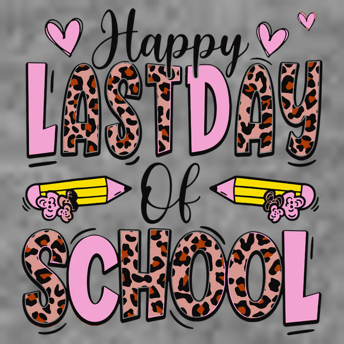 Hello Summer Happy Last Day Of School Leopard Tall Hoodie
