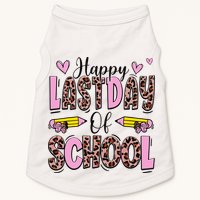Hello Summer Happy Last Day Of School Leopard Doggie Tank
