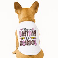 Hello Summer Happy Last Day Of School Leopard Doggie Tank