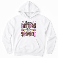 Hello Summer Happy Last Day Of School Leopard Hoodie