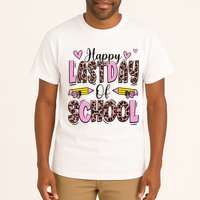 Hello Summer Happy Last Day Of School Leopard Tall T-Shirt