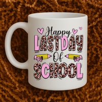 Hello Summer Happy Last Day Of School Leopard Mug