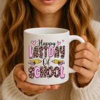Hello Summer Happy Last Day Of School Leopard Mug
