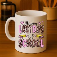 Hello Summer Happy Last Day Of School Leopard Mug