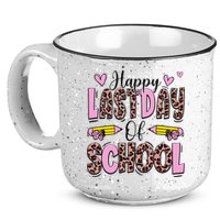 Hello Summer Happy Last Day Of School Leopard 15oz Campfire Ceramic Mug