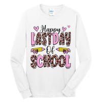 Hello Summer Happy Last Day Of School Leopard Tall Long Sleeve T-Shirt
