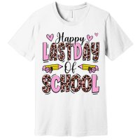 Hello Summer Happy Last Day Of School Leopard Premium T-Shirt