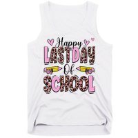 Hello Summer Happy Last Day Of School Leopard Tank Top