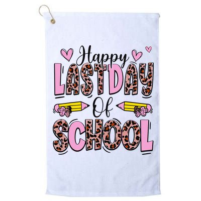 Hello Summer Happy Last Day Of School Leopard Golf Towel