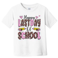 Hello Summer Happy Last Day Of School Leopard Toddler T-Shirt