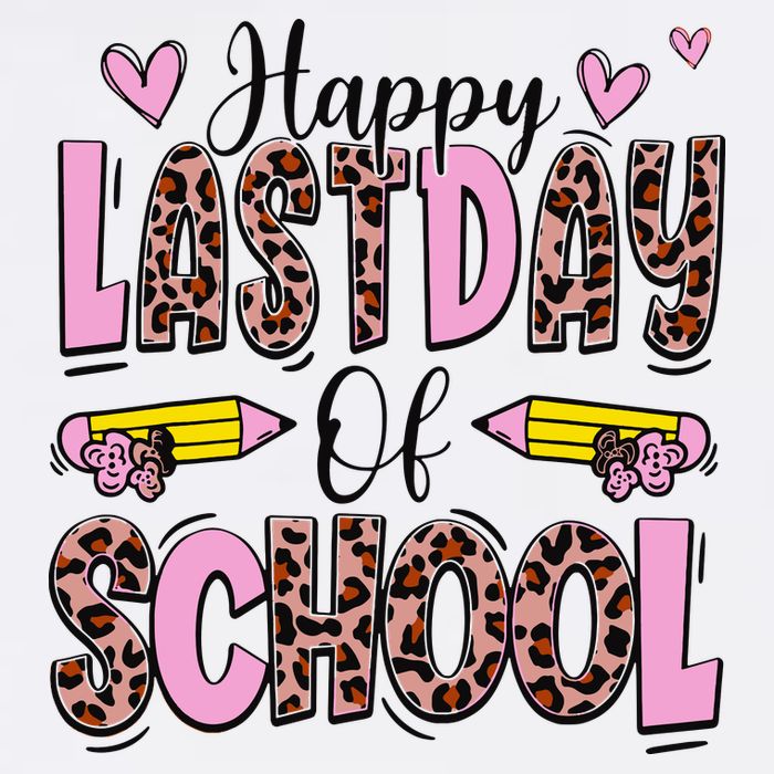 Hello Summer Happy Last Day Of School Leopard Toddler T-Shirt