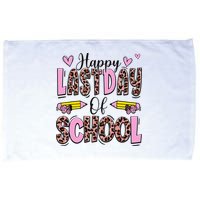 Hello Summer Happy Last Day Of School Leopard Microfiber Hand Towel