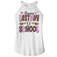 Hello Summer Happy Last Day Of School Leopard Women's Perfect Tri Rocker Tank
