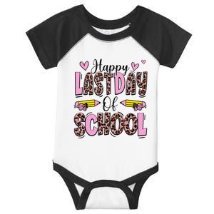 Hello Summer Happy Last Day Of School Leopard Infant Baby Jersey Bodysuit