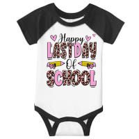 Hello Summer Happy Last Day Of School Leopard Infant Baby Jersey Bodysuit