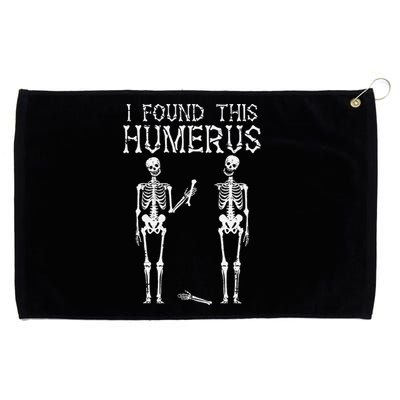 Halloween Skeleton I Found Humerus Funny Costume Grommeted Golf Towel