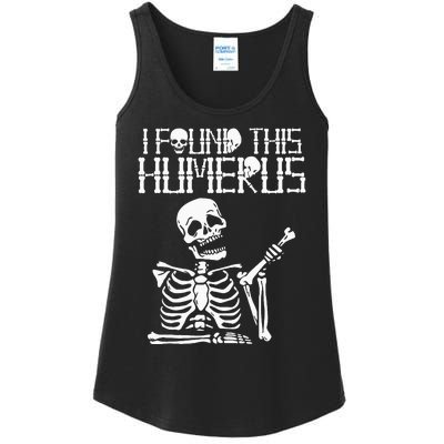 Halloween Skeleton I Found Humerus Funny Costume Matching Ladies Essential Tank