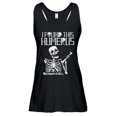 Halloween Skeleton I Found Humerus Funny Costume Matching Ladies Essential Flowy Tank