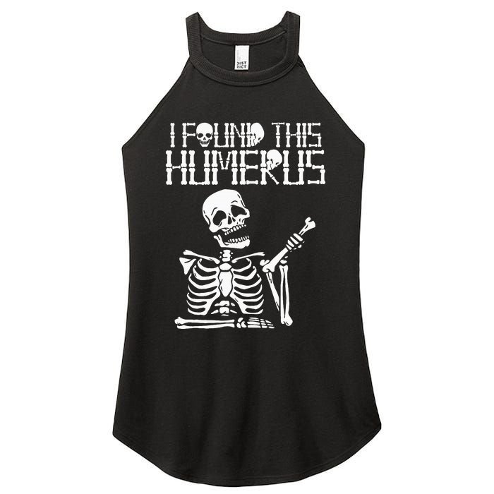 Halloween Skeleton I Found Humerus Funny Costume Matching Women's Perfect Tri Rocker Tank