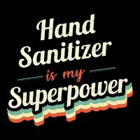 Hand Sanitizer Is My Superpower 7-Panel Snapback Hat