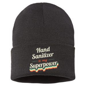 Hand Sanitizer Is My Superpower Sustainable Knit Beanie