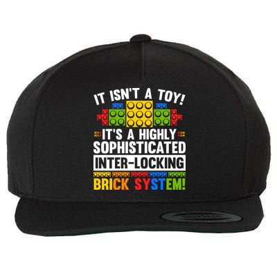 Highly Sophisticated Interlocking Brick System Wool Snapback Cap