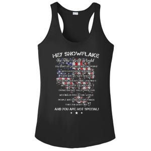 Hey Snowflake In The Real World Veteran Military Ladies PosiCharge Competitor Racerback Tank